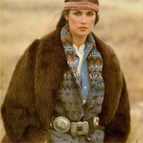 Ralph Lauren * Made in Mexico Wide Brown Leather & Silver Concho Contour Belt - Picture 16 of 16